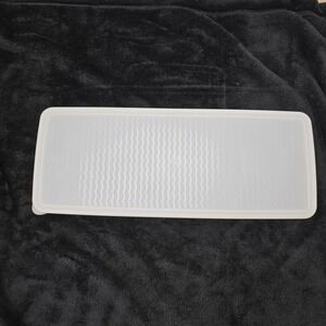Tupperware Replacement Lid 3996A-2 Rectangular Frosted Wave Pattern 14.5x5.5